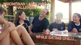 NORWEGIANS take INDONESIAN LANGUAGE TEST while EATING CHILLI!
