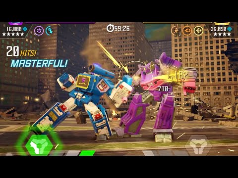 Soundwave vs AM Shockwave (Ranged Damage Link) — Transformers: Forged to Fight