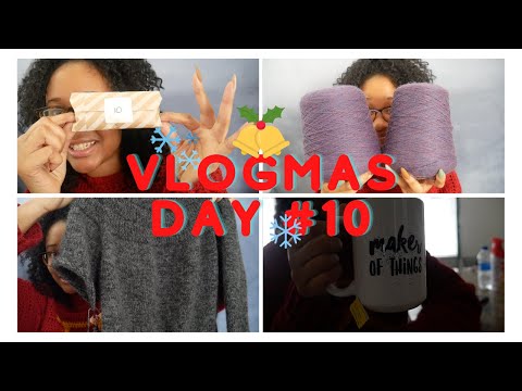 Vlogmas 2021 Day 10: Knitting, First Ever Cone Yarn, + Hand Dyed Yarn Haul