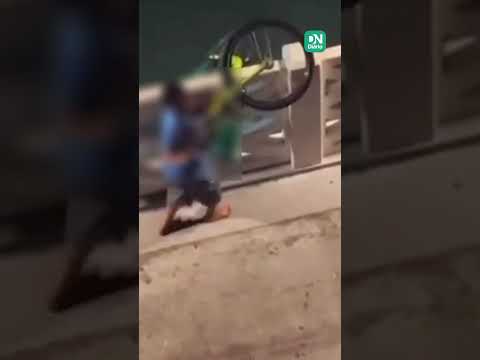 Bicicleta do Bicicletar é arremessada ao mar da Ponte dos Ingleses