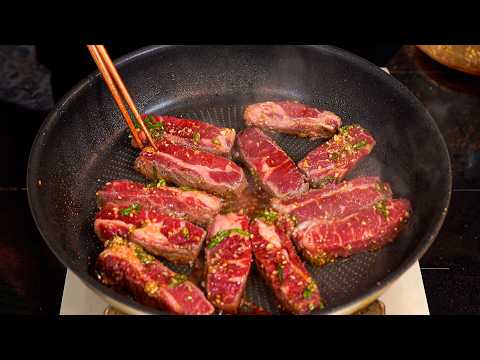 소고기 그냥 굽지 마세요!! 감칠맛 끝내주는 스테이크덮밥 레시피