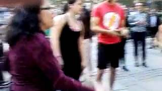 Annette doing the Hustle