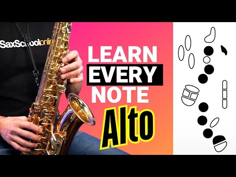 How to play EVERY note on Alto Saxophone for beginners