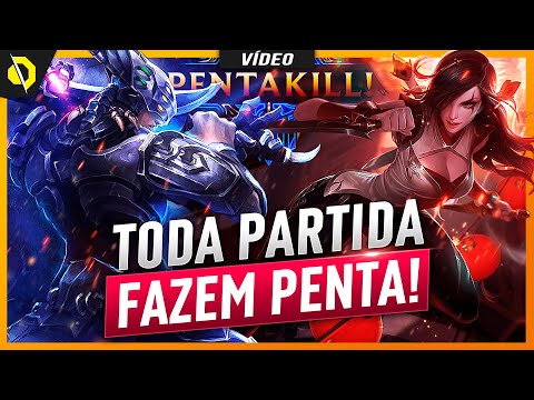 os 5 CAMPEÕES com a MAIOR TAXA de PENTA KILLS do LEAGUE OF LEGENDS