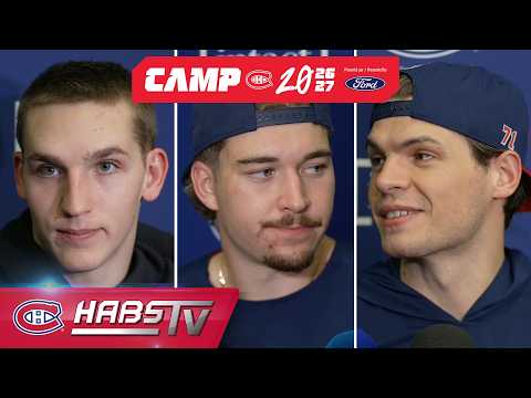 Thumbnail for Hutson, F. Xhekaj + more Habs address the media at training camp | FULL PRESS CONFERENCES by Head