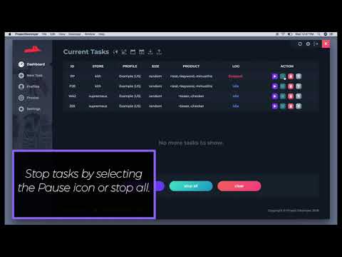 Project Destroyer 2.0.0 - Running a Task