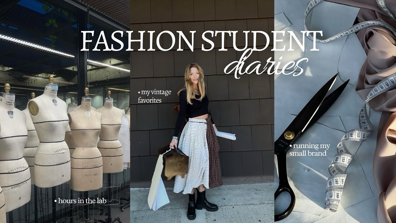 A week in my life as a fashion student | sewing lab | photoshoot for my brand | coastal life🦭
