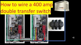 How to wire a 400 amp double transfer switch. Generac Generator 400 amp Automatic transfer switch