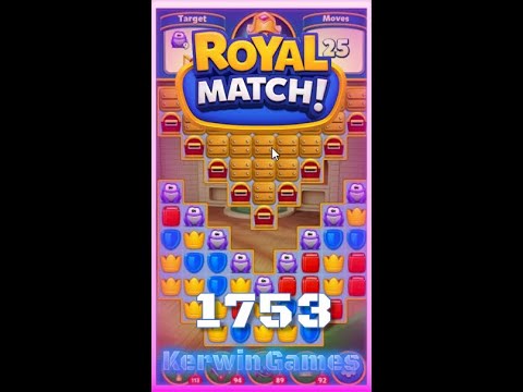 Royal Match Level 1753 - No Boosters Gameplay