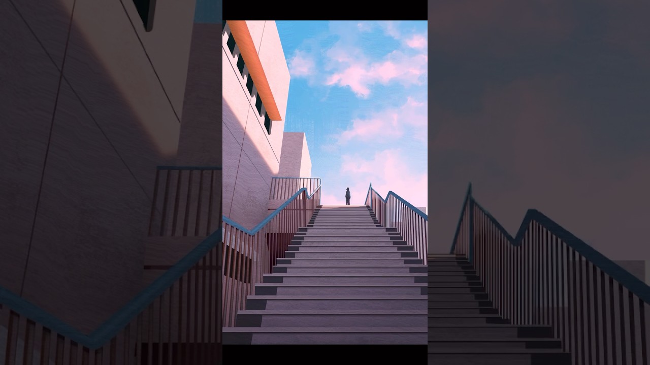 Stairs ✨ My tutorials & brushes are on my patreon #arttutorial #digitalart