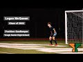 Logan McQueen | Class of 2022 | Goalkeeper | Senior Season