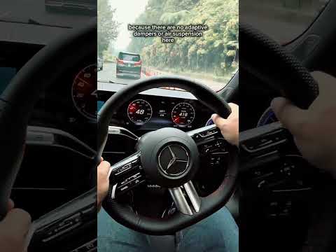 New Mercedes CLA 250+ EV Tested on Wet Genting Roads