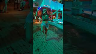 80's Night on the Carnival Freedom. Holahoop performance to Thriller #cruise