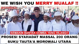 Download lagu Masya Allah Luar Biasa‼️Prosesi Syahadat MASSAL 200 Orang Suku Tauta'a mp3