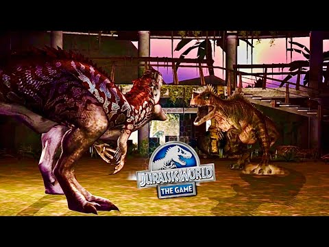 INDOMINUS REX VS GIGANOTOSAURUS GEN 2 IN JW - Jurassic World The Game Strongest Hybrid