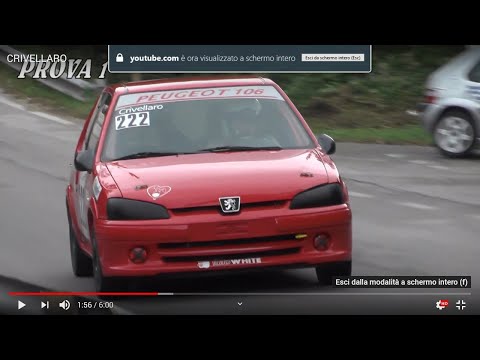 HILLCLIMB SALITA CIVIDALE - CASTELMONTE 2020 - CRIVELLARO ANDREA - PEUGEOT 106 PROD.S 16000