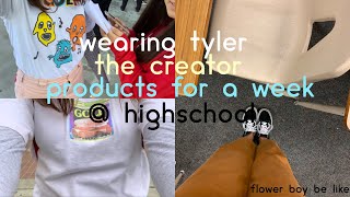 WEARING TYLER THE CREATOR PRODUCTS FOR A WEEK AT SCHOOL