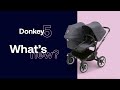 миниатюра 0 Видео о товаре Коляска 2 в 1 Bugaboo Donkey 5 Mono Complete Mineral шасси Black, Washed Black (Графит)