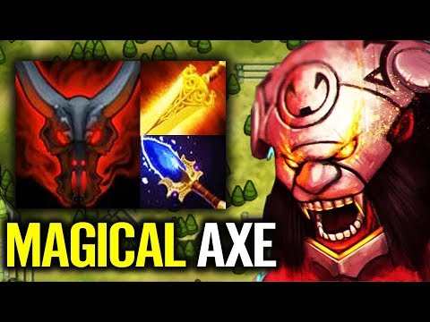 WTF Magical Axe Aghanim's Scepter + Radiance Crazy RAID BOSS 8000 mmr Dota 2