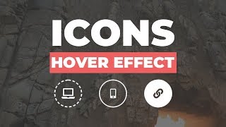 4 Awesome icons hover effect using only HTML &amp; CSS