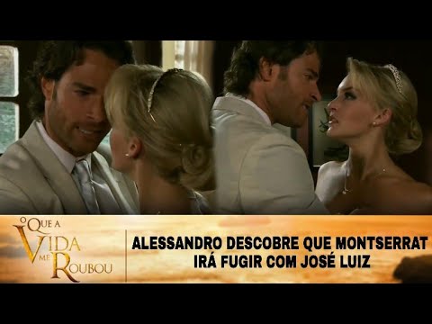 O Que A Vida Me Roubou - Alessandro descobre que Montserrat irá fugir com José Luiz
