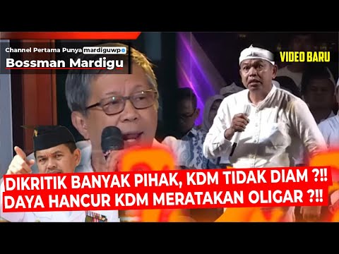 KDM : DESTRUCTION & disruption bureaucrat !!! KANG DEDI MULYADI SANG PENGHANCUR !!! - Mardigu Wowiek
