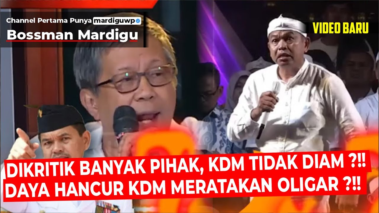 KDM : DESTRUCTION & disruption bureaucrat !!! KANG DEDI MULYADI SANG PENGHANCUR !!! - Mardigu Wowiek