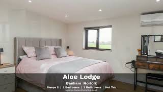 Aloe Lodge - Cosy Hot Tub Cottage for Two in Norfolk