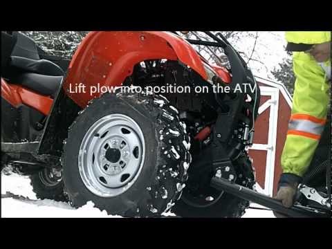 Install & Removal of a WARN PROVANTAGE Plow System on a Honda Rancher TRX420FMD