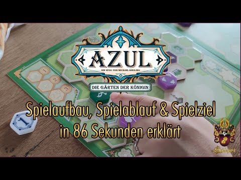 Azul: Die Gärten der Königin in 86 Sekunden | Spielaufbau, Spielablauf und Spielziel kurz erklärt