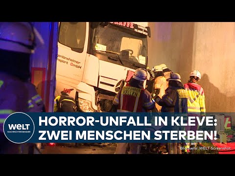 Video Thumbnail: KLEVE: Horror-Unfall fordert zwei Tote - LKW zerquetscht Kleinbus und Insassen in NRW!