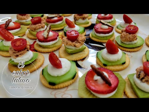🔴 Bocadillos para Fiestas ✅ Como Hacer Canapés Fáciles y Ricos 💥