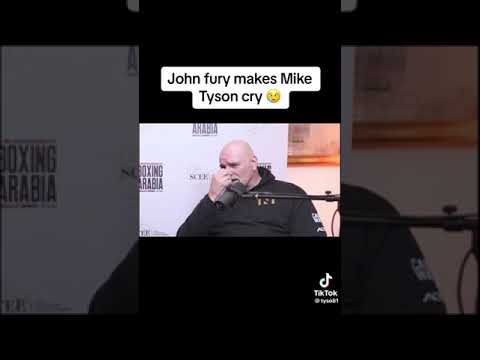 John fury makes mike tyson cry
