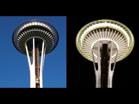 Seattle Space Needle (Day and Night View)