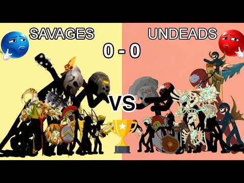 Savage stickman vs undead stickman - stickman costume tournament - stick war legacy 