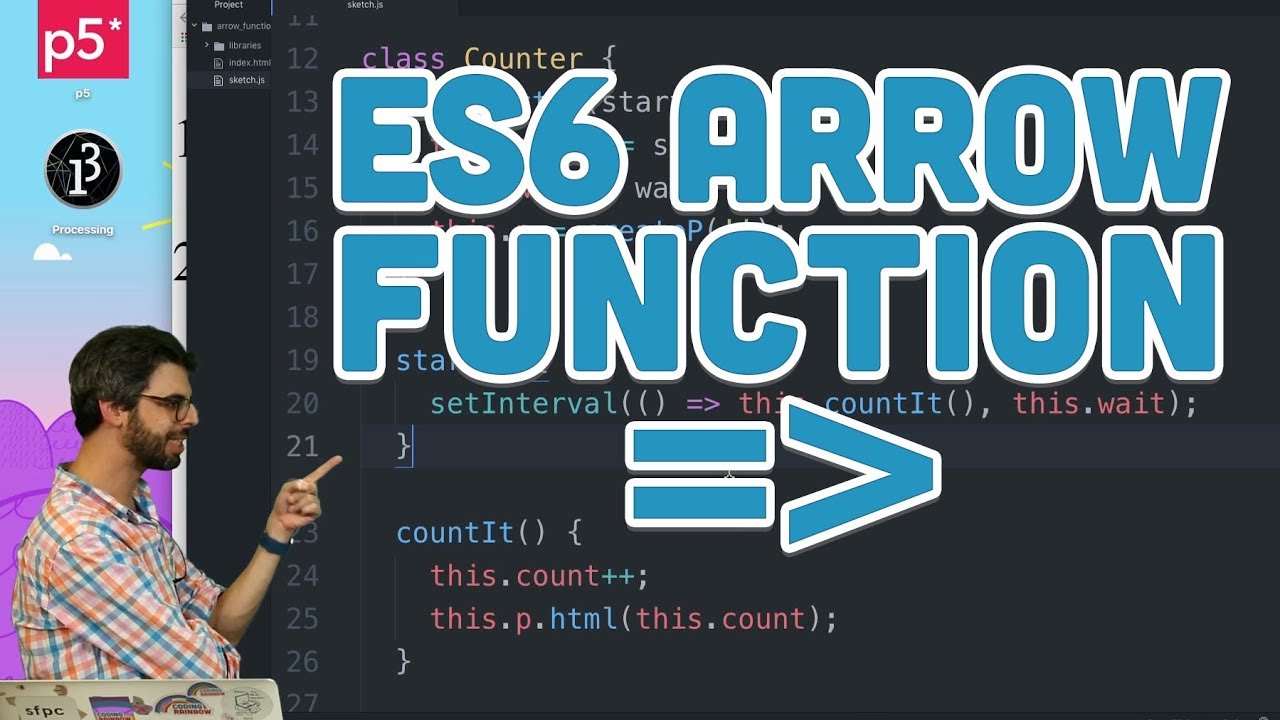16.3: ES6 Arrow Function - Topics of JavaScript/ES6