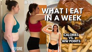 WHAT I EAT IN A WEEK | New WeightWatchers Plan POINTS vs CALORIES, MACROS | Weight Loss Journey