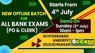 Best Bank Coaching Center in Hyderabad Telangana For Bank PO/Clerk, IBPS RRB PO/Clerk Exams