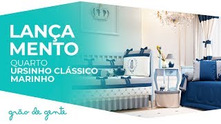 Quarto de Bebê Ursinho Clássico Marinho - Grão de Gente