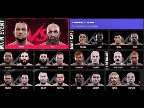 NFC 13: Joao Lamas vs Sheat Stix create your own fighter league! UFC 5 | Crazy fights