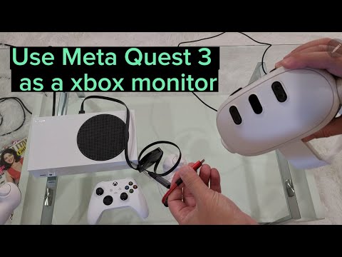 Meta Quest 3 Xbox hdmi monitor