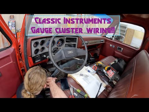 Wiring a Squarebody C10 for the Classic Instruments gauge cluster on an LS swap.