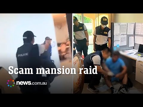 Thai police raid mansion and arrest five Aussie scam suspects