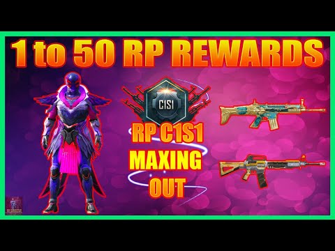 NEW ERA Season C1S1 ROYALE PASS Maxed Out | 1 to 50 RP Rewards | PUBG MOBILE