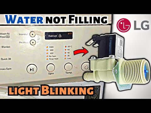 Lg Washer Flashes Light - The Water Is not Filling In Drum