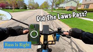 Did The Illinois Law Pass? What About California? Riding And Talking!