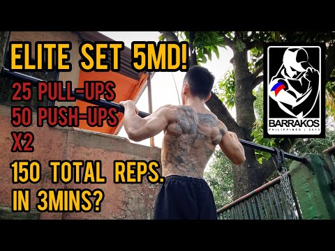 5 MD! 25 PULL-UPS & 50 PUSH-UPS X2 #pinoycalisthenics #roadtorepsking #repsking