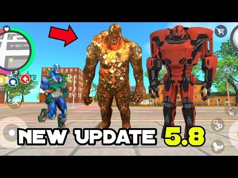 Rope hero vice town New update 5.8 Version | New update | rope hero vice town game new update |