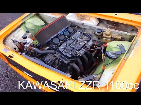ВАЗ 2101 с двигателем от kawasaki zzr1100cc