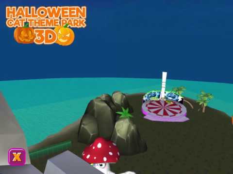 Halloween Cat Theme Park 3D Video